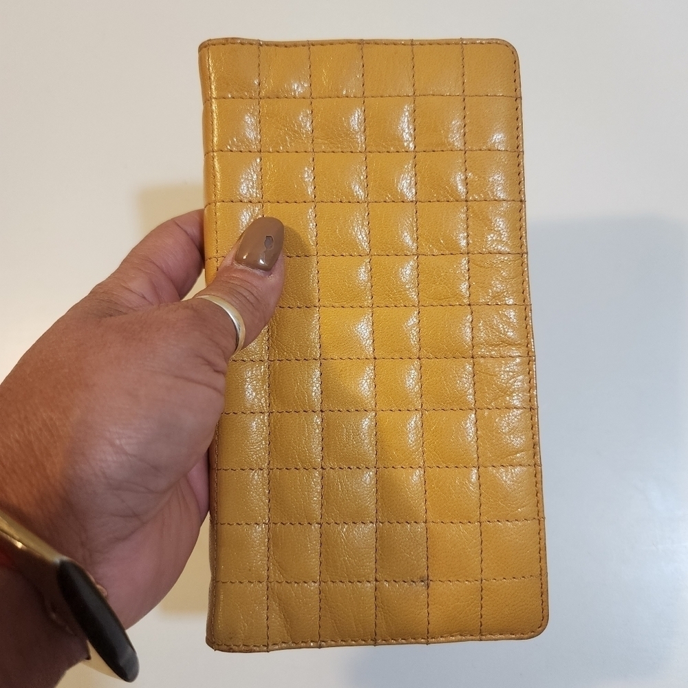 TUSK Yellow mustard leather wallet - Picture 13 of 15